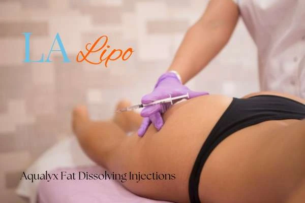 Woman having fat dissolving injections West Drayton on thighs