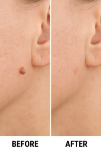 Skin tags removal West Drayton before and after