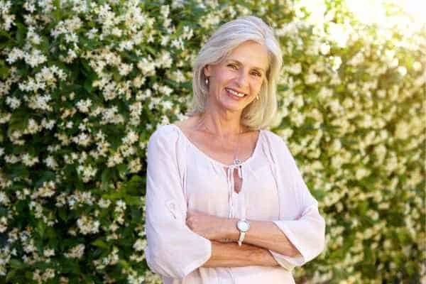 Older woman happy with urinary incontinence treatment West Drayton
