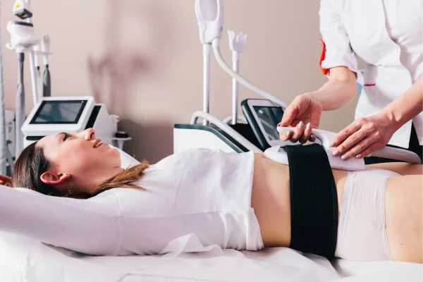 woman having body sculpting to help improve her body image and her mental health West Drayton