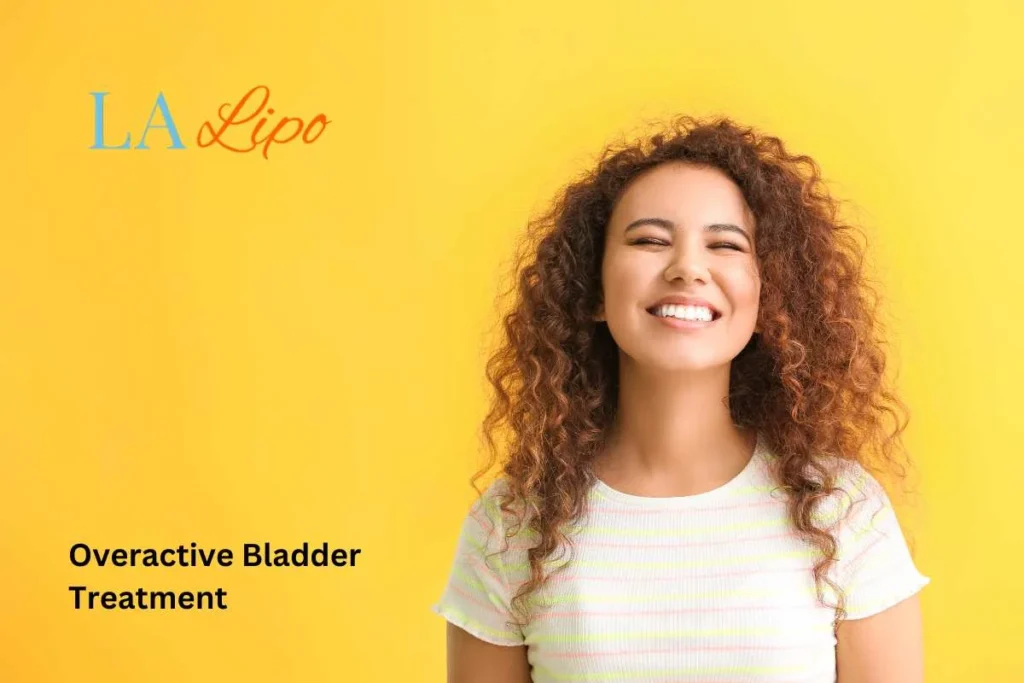 woman smiling about overactive bladder treatment West Drayton solutions