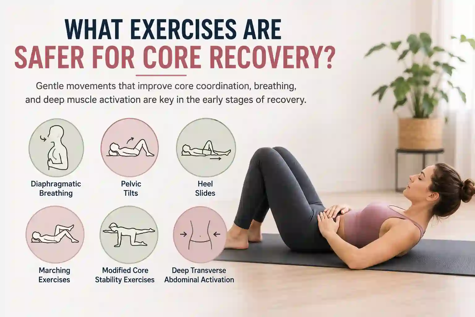 Which exercises may help diastasis recti West Drayton?